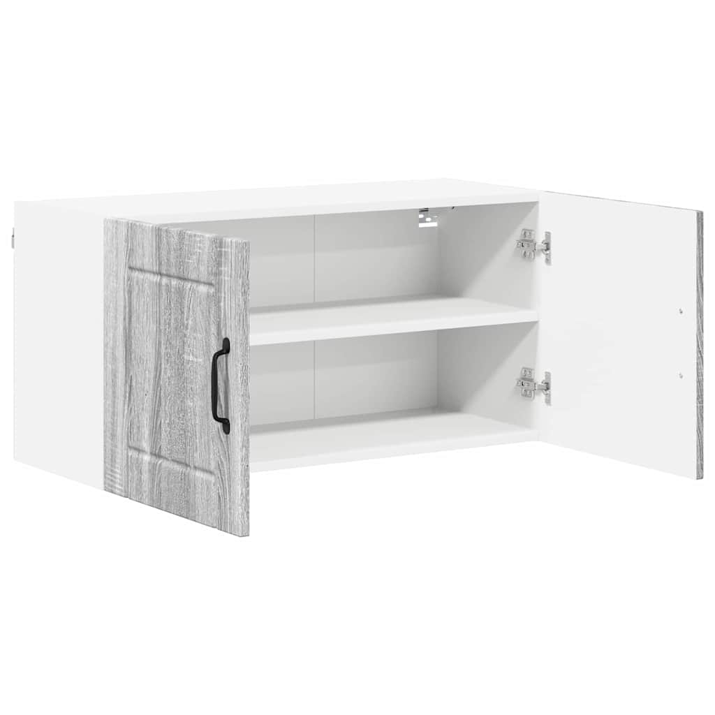 Kitchen Wall Cabinet with Shelf Grey Sonoma 80 x 31 x 40 cm