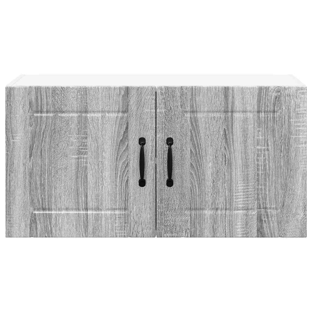 Kitchen Wall Cabinet with Shelf Grey Sonoma 80 x 31 x 40 cm
