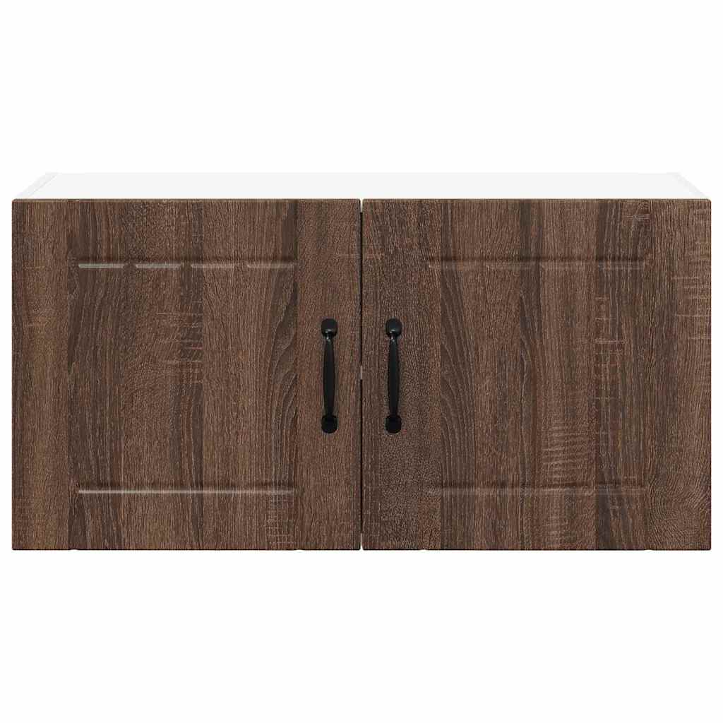 Kitchen Wall Cabinet Brown Oak 80 x 31 x 40 cm Engineered Wood