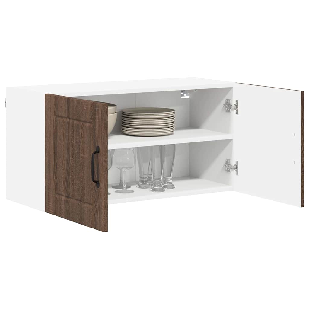 Kitchen Wall Cabinet Brown Oak 80 x 31 x 40 cm Engineered Wood