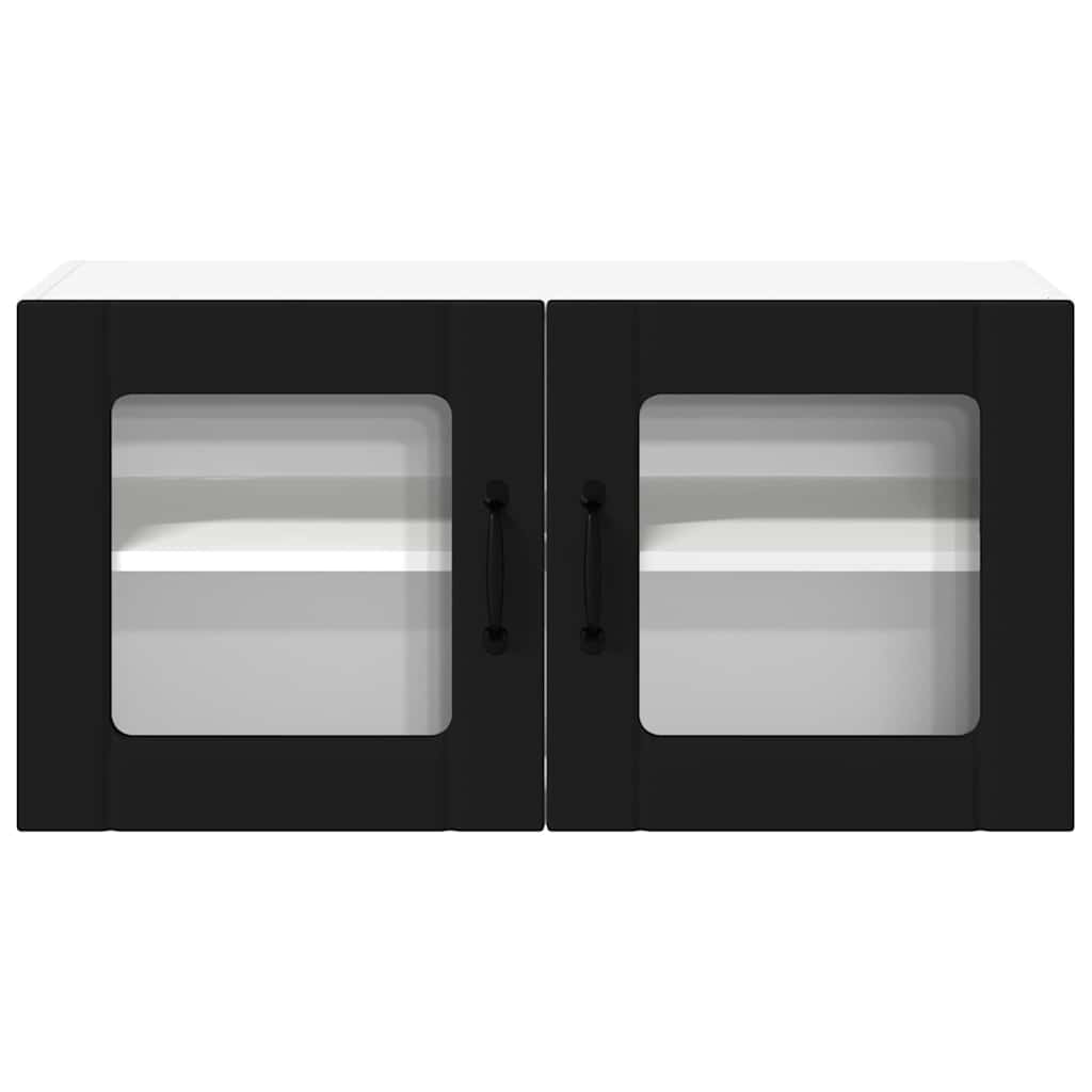 Kitchen Wall Cabinet Black 80 x 31 x 40 cm Engineered Wood