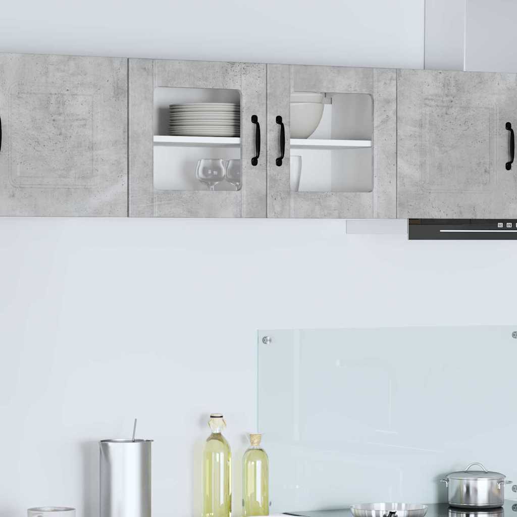 Kitchen Wall Cabinet with Shelf Concrete Grey 80 x 31 x 40 cm