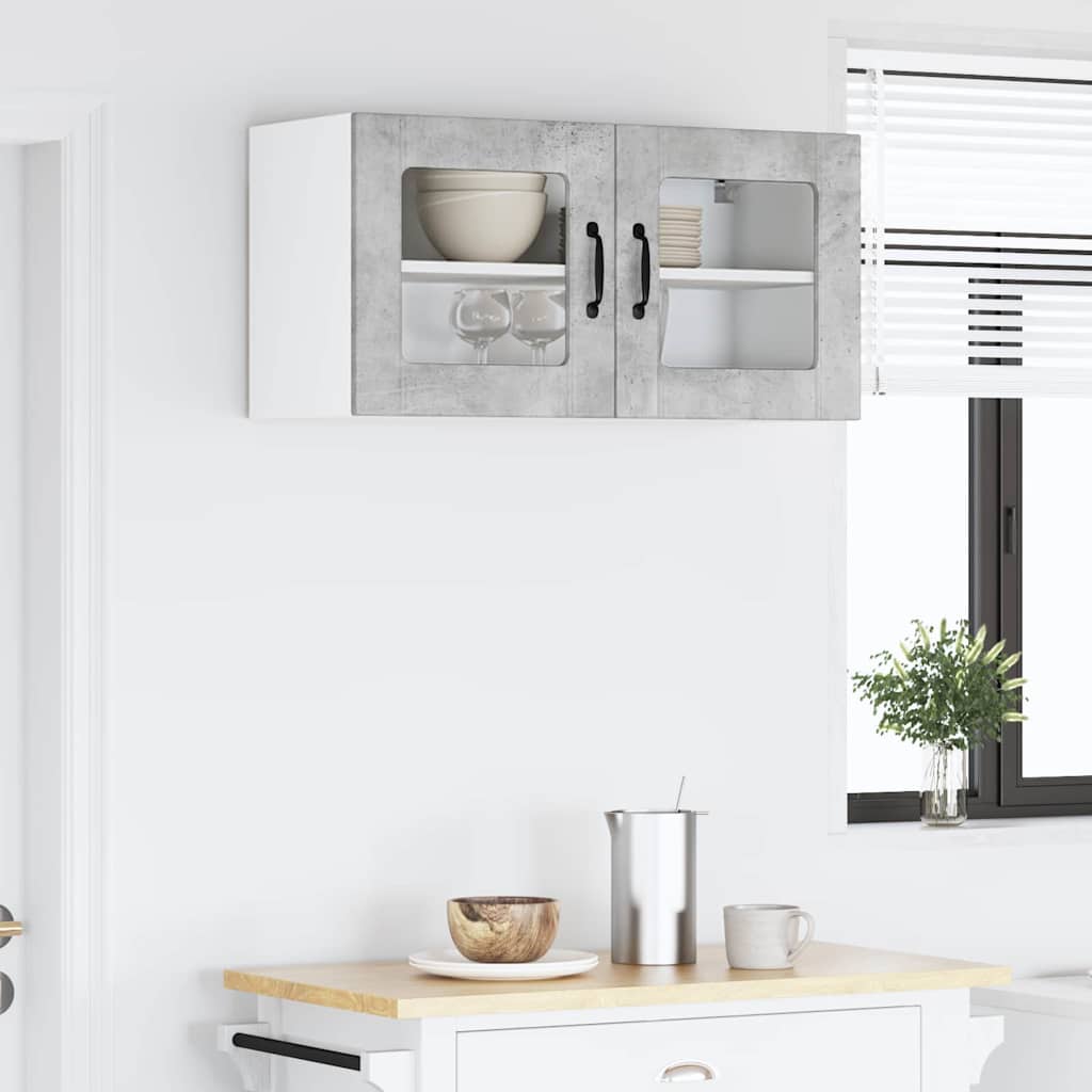 Kitchen Wall Cabinet with Shelf Concrete Grey 80 x 31 x 40 cm