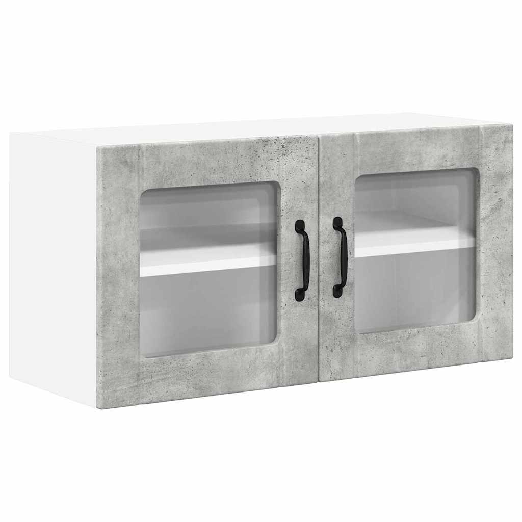 Kitchen Wall Cabinet with Shelf Concrete Grey 80 x 31 x 40 cm