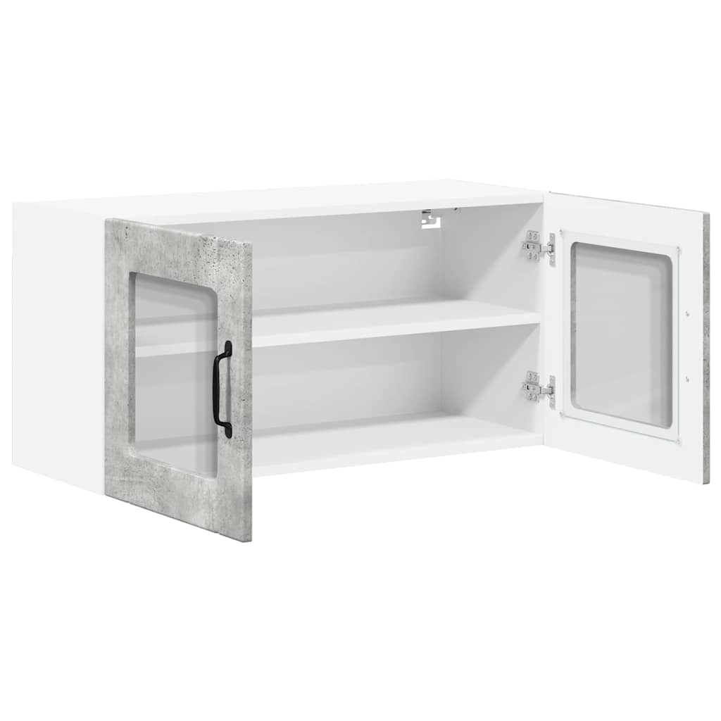 Kitchen Wall Cabinet with Shelf Concrete Grey 80 x 31 x 40 cm