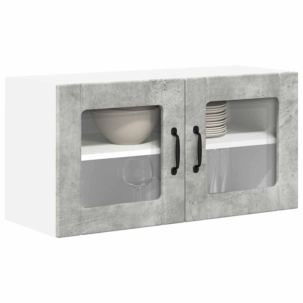 Kitchen Wall Cabinet with Shelf Concrete Grey 80 x 31 x 40 cm