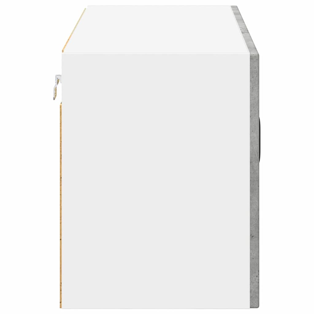 Kitchen Wall Cabinet with Shelf Concrete Grey 80 x 31 x 40 cm