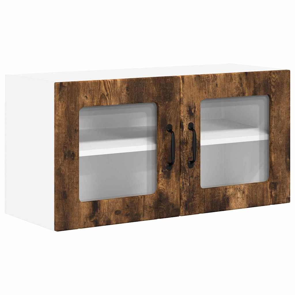 Kitchen Wall Cabinet Smoked Oak 80 x 31 x 40 cm Engineered Wood