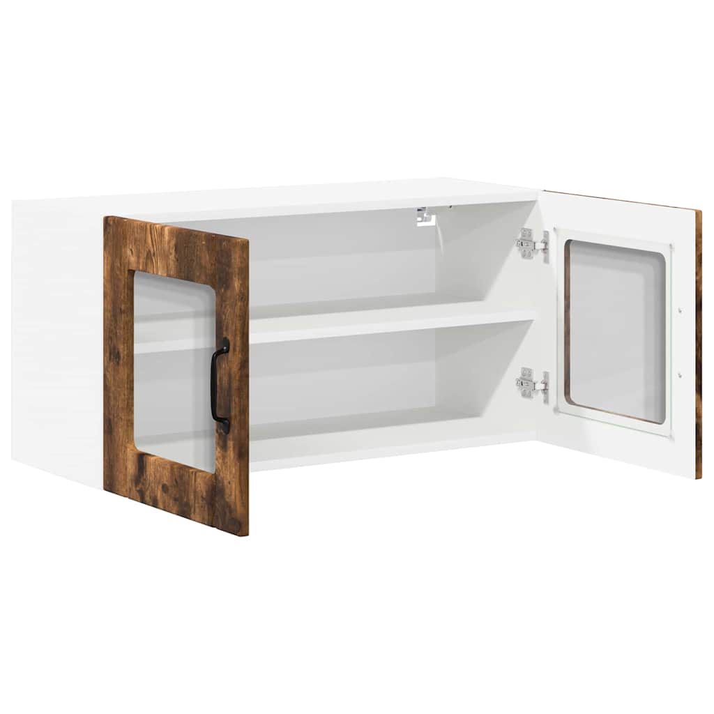 Kitchen Wall Cabinet Smoked Oak 80 x 31 x 40 cm Engineered Wood