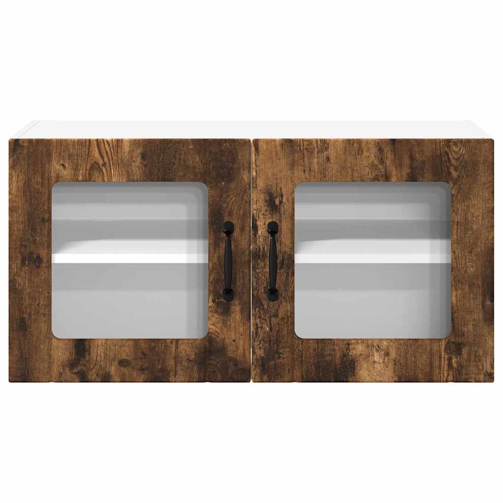 Kitchen Wall Cabinet Smoked Oak 80 x 31 x 40 cm Engineered Wood