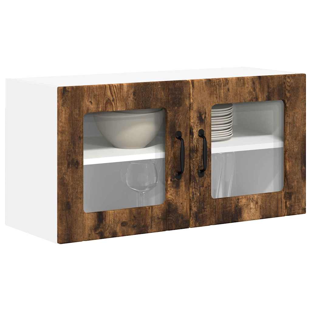 Kitchen Wall Cabinet Smoked Oak 80 x 31 x 40 cm Engineered Wood