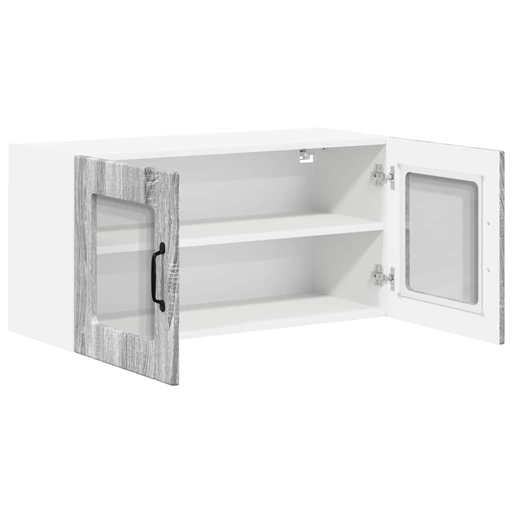 Kitchen Wall Cabinet with Shelf Grey Sonoma 80 x 31 x 40 cm