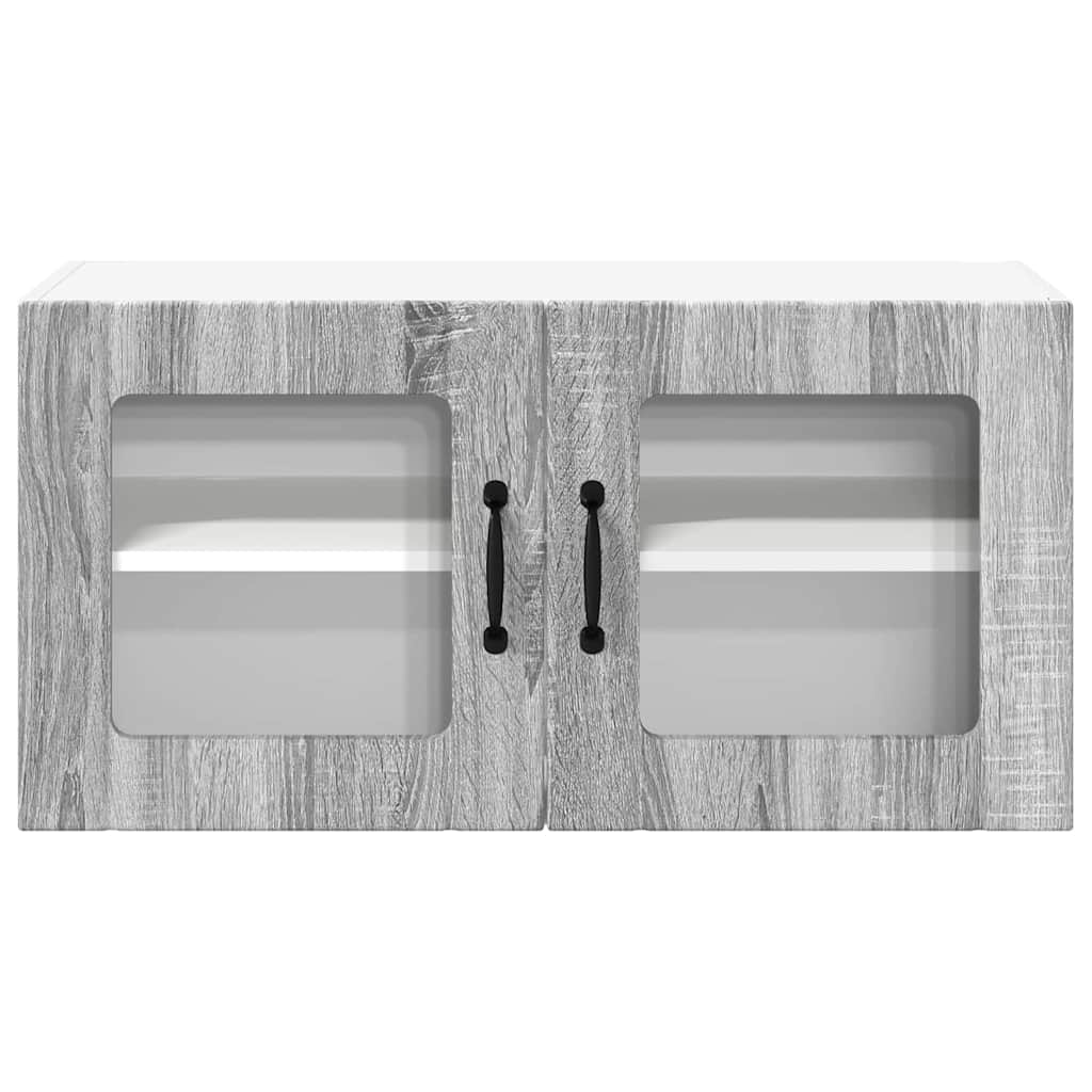 Kitchen Wall Cabinet with Shelf Grey Sonoma 80 x 31 x 40 cm
