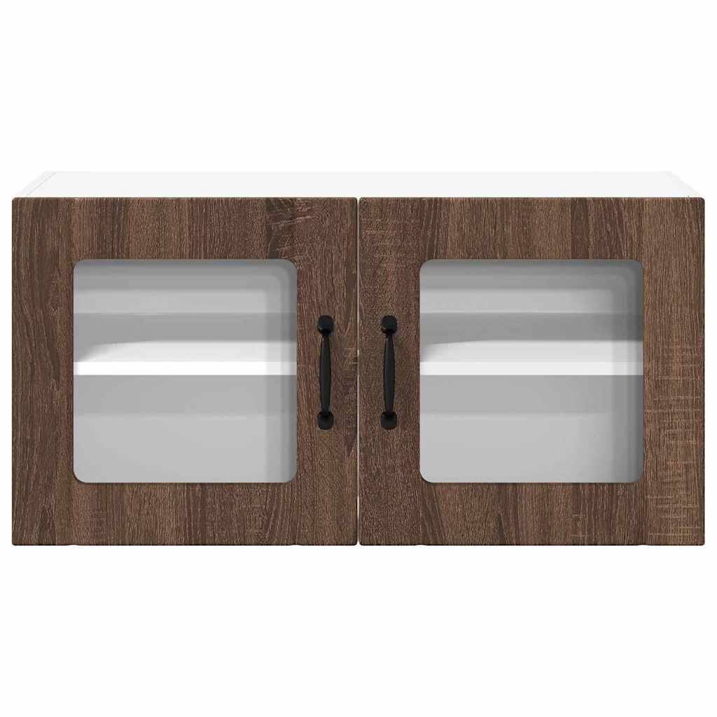 Kitchen Wall Cabinet Brown Oak 80 x 31 x 40 cm Engineered Wood