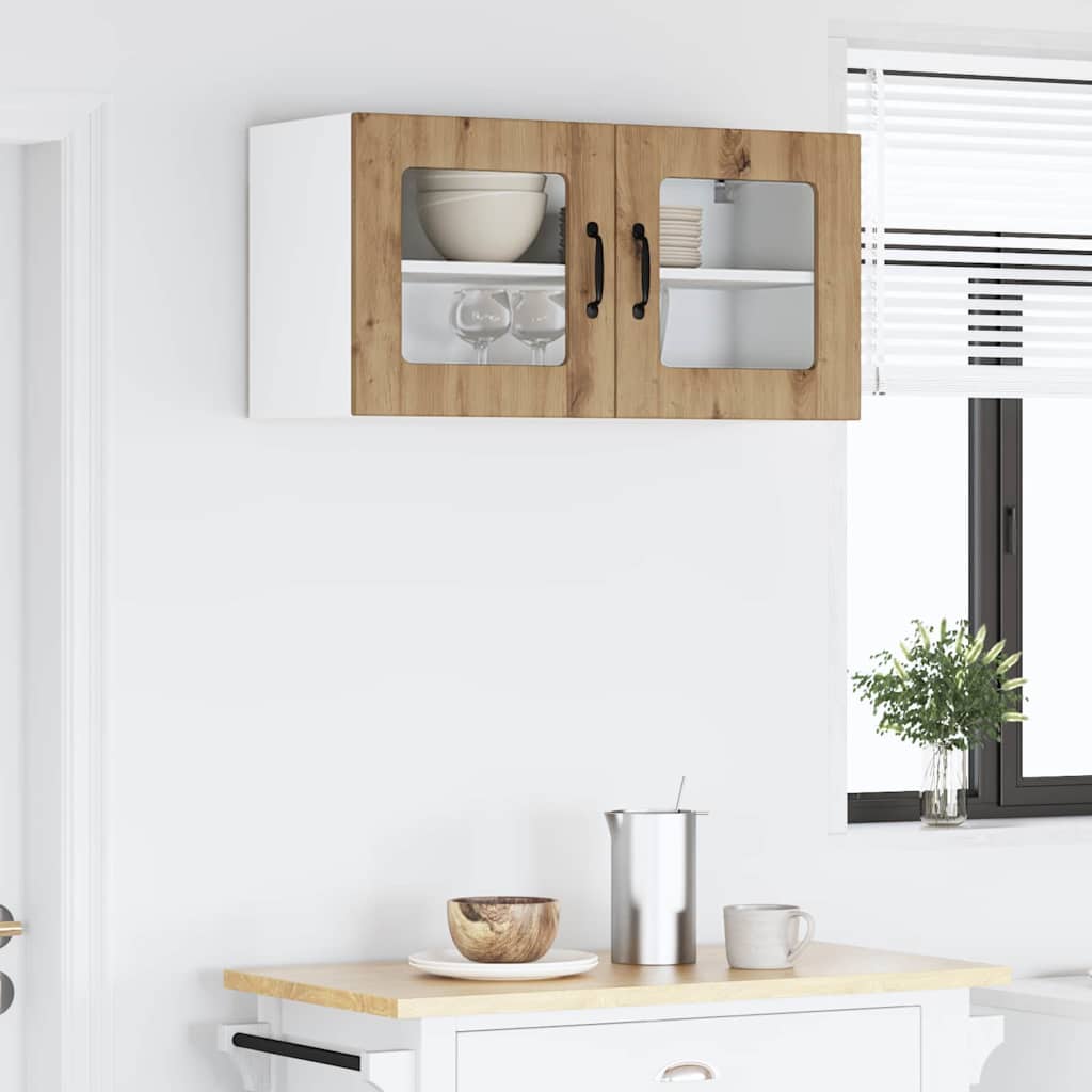 Kitchen Wall Cabinet with Shelf Artisan Oak 80 x 31 x 40 cm