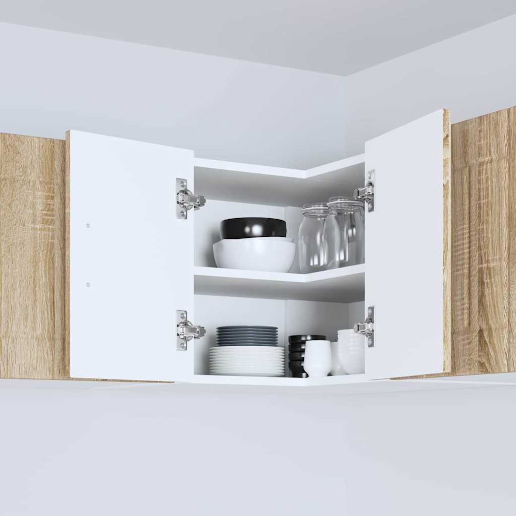 Kitchen Wall Cabinet Sonoma Oak 57 x 57 x 40 cm Engineered Wood