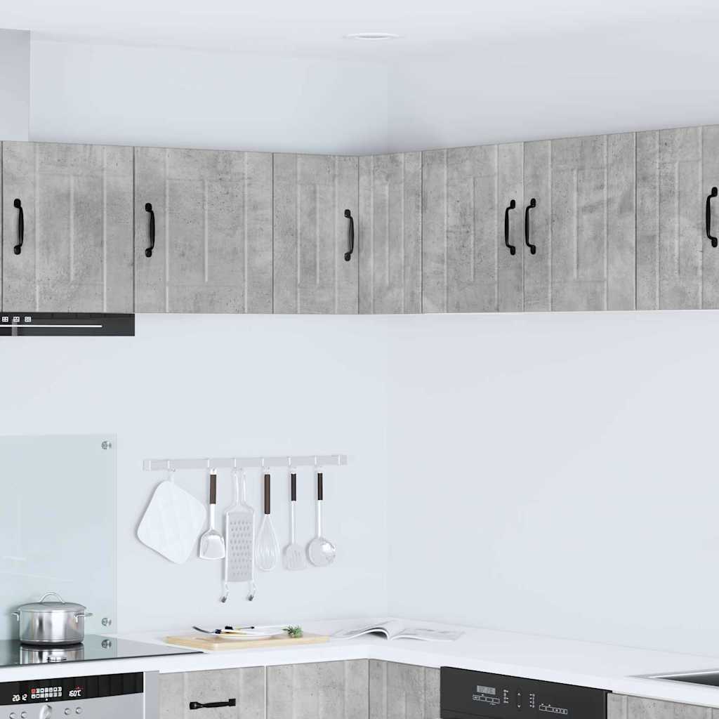 Kitchen Wall Cabinet with Shelf Concrete Grey 57 x 57 x 40 cm