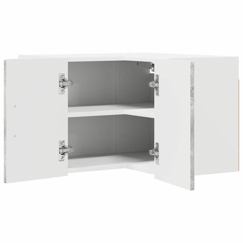 Kitchen Wall Cabinet with Shelf Concrete Grey 57 x 57 x 40 cm