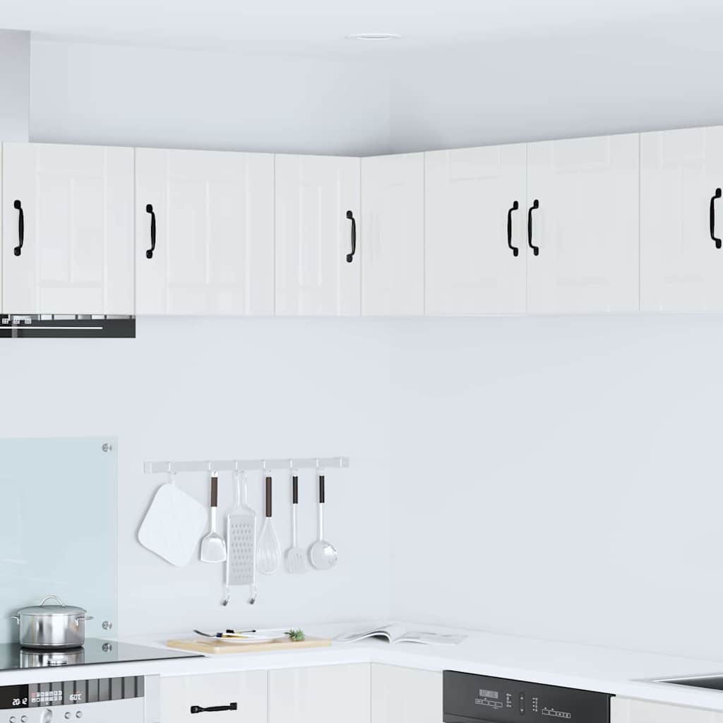 Kitchen Wall Cabinet High Gloss White 57 x 57 x 40 cm