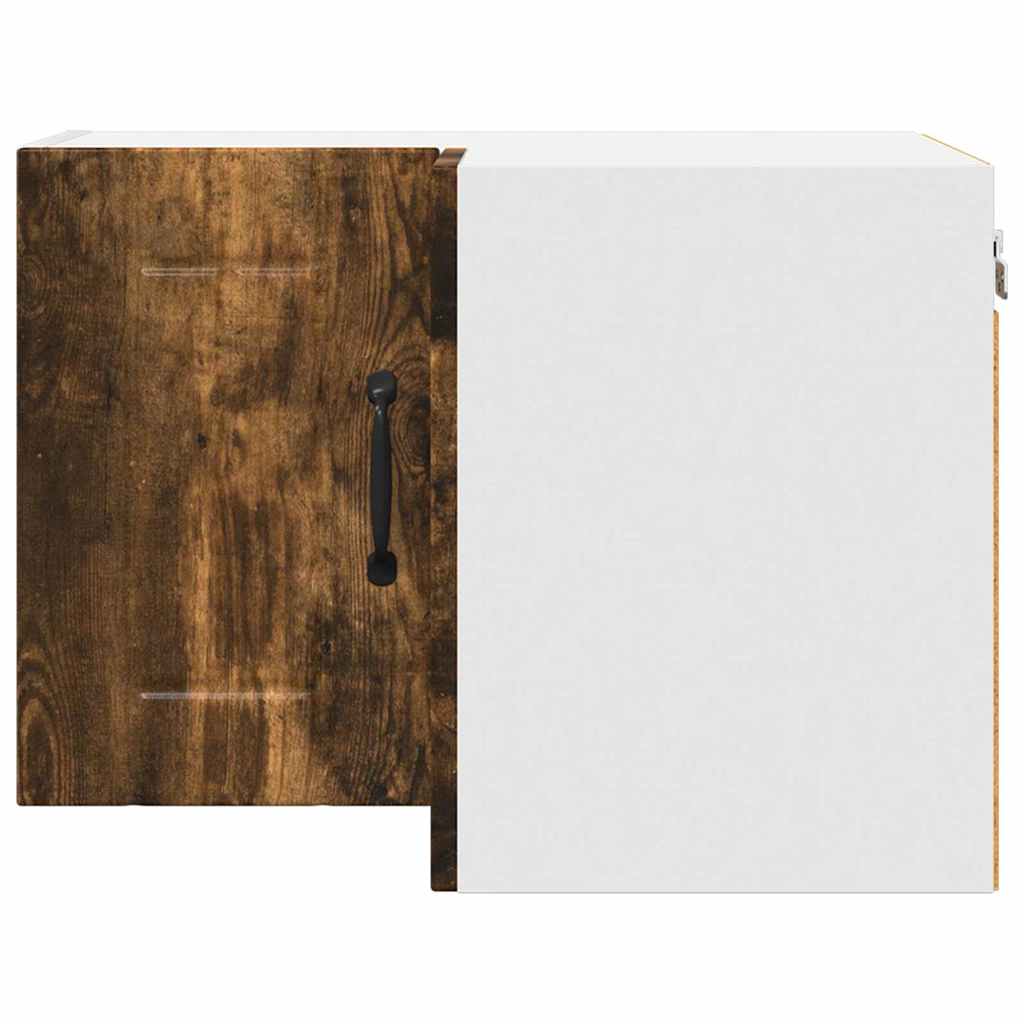 Kitchen Wall Cabinet Smoked Oak 57 x 57 x 40 cm Engineered Wood