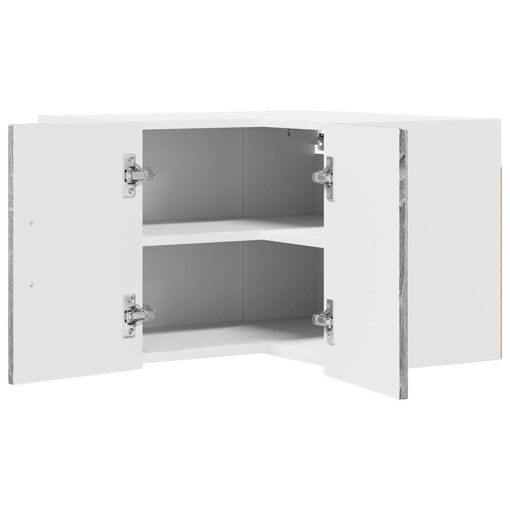 Kitchen Wall Cabinet with Shelf Grey Sonoma 57 x 57 x 40 cm