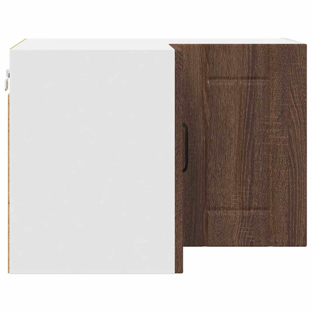 Kitchen Wall Cabinet Brown Oak 57 x 57 x 40 cm Engineered Wood