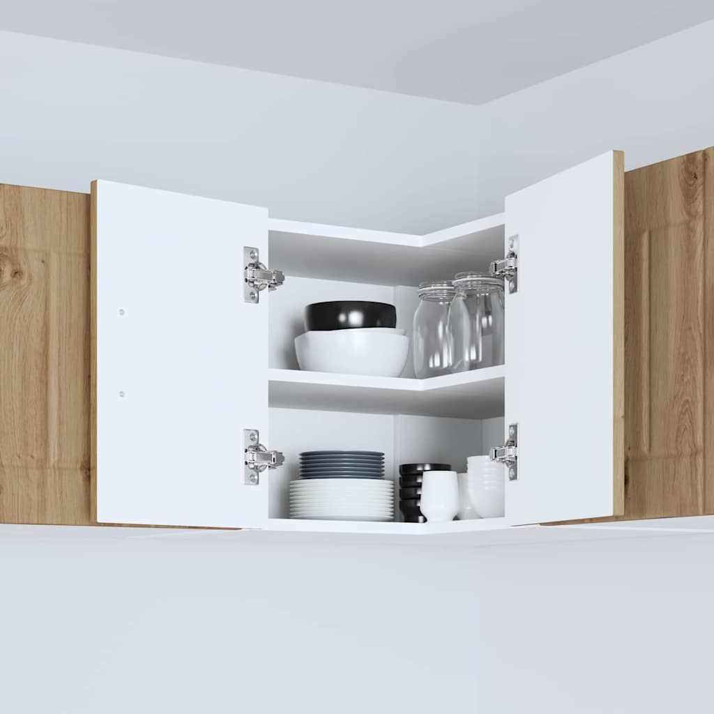 Kitchen Wall Cabinet with Shelf Artisan Oak 57 x 57 x 40 cm
