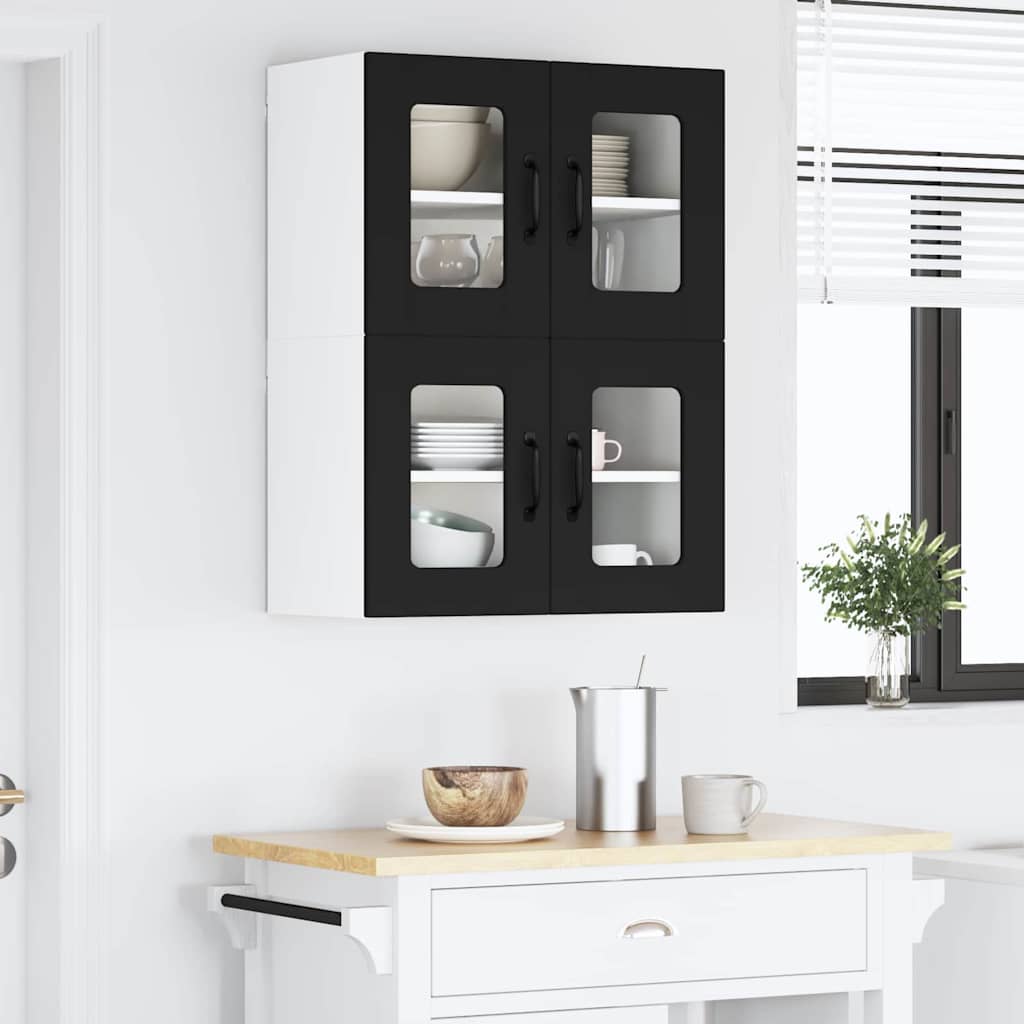 Kitchen Wall Cabinet Black 60 x 31 x 40 cm Engineered Wood