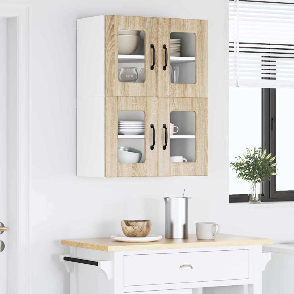 Kitchen Wall Cabinet 2 pcs Sonoma Oak 60 x 31 x 40 cm