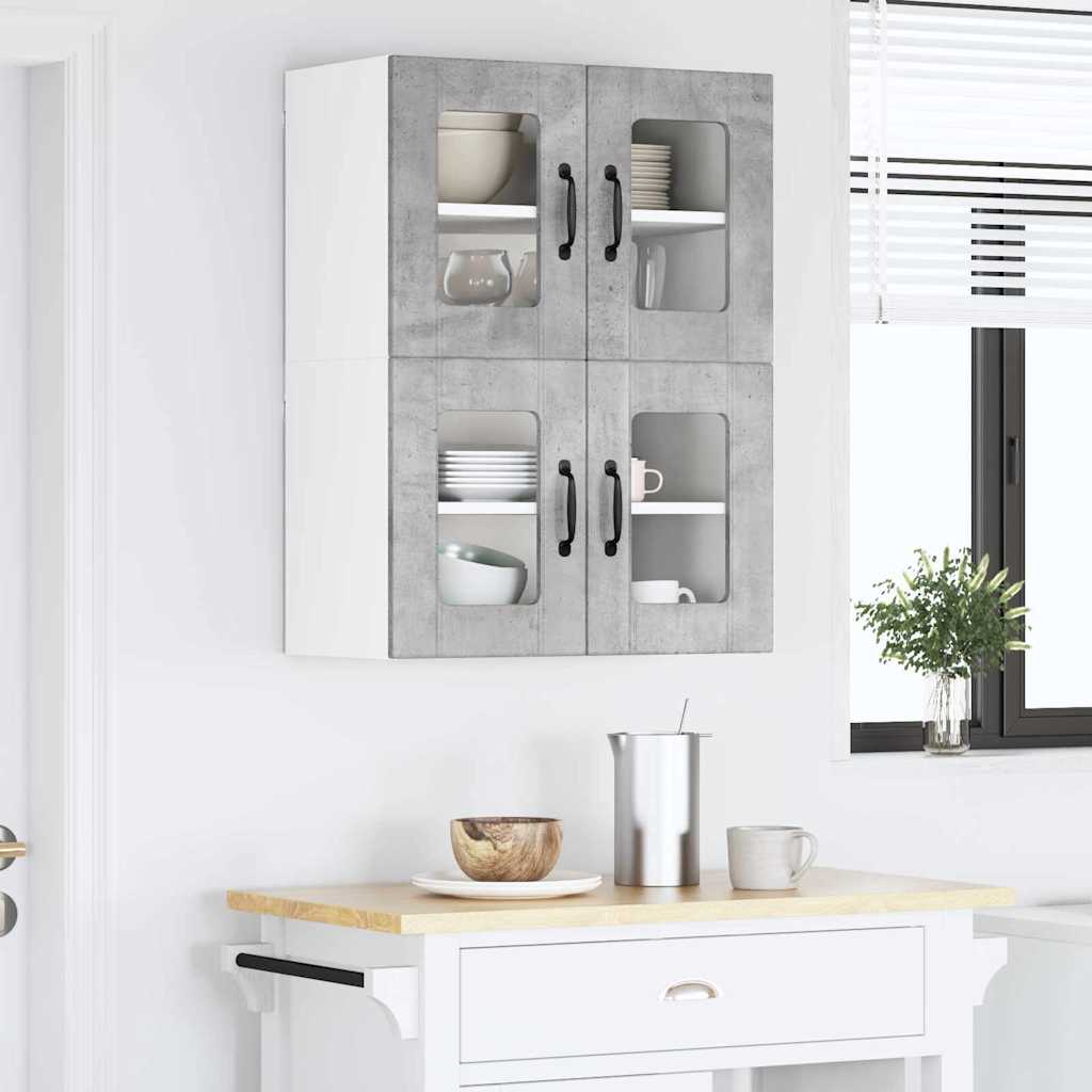Kitchen Wall Cabinet with Shelf Concrete Grey 60 x 31 x 40 cm
