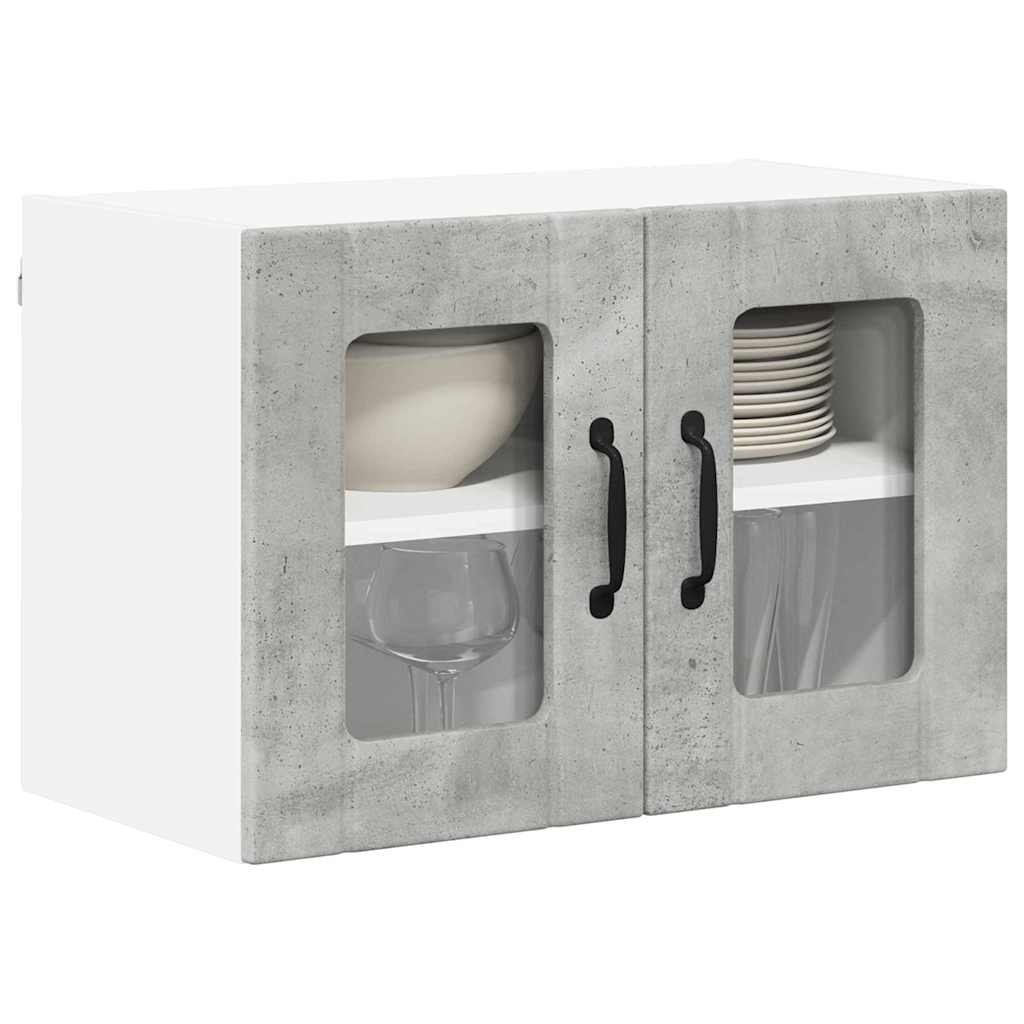 Kitchen Wall Cabinet with Shelf Concrete Grey 60 x 31 x 40 cm