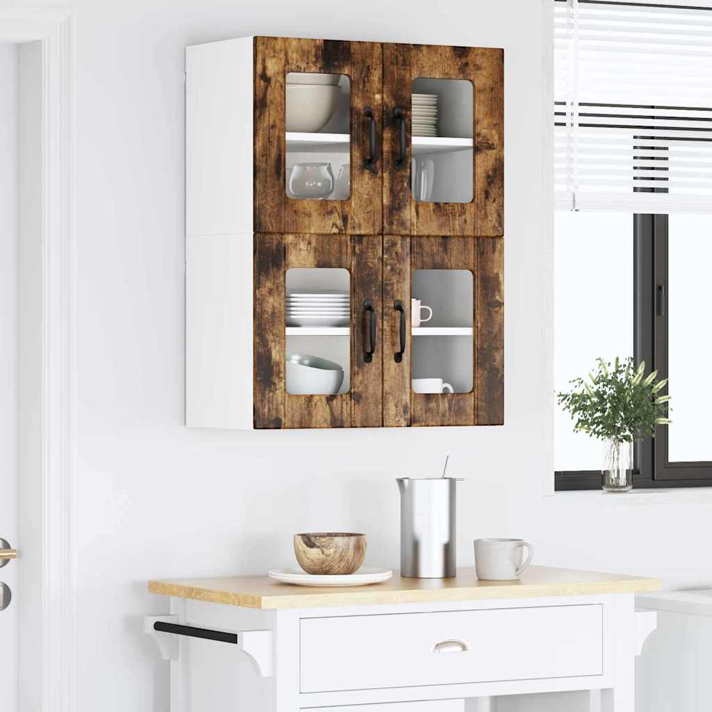 Kitchen Wall Cabinet Smoked Oak 60 x 31 x 40 cm Engineered Wood