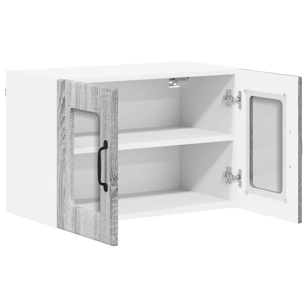 Kitchen Wall Cabinet with Shelf Grey Sonoma 60 x 31 x 40 cm