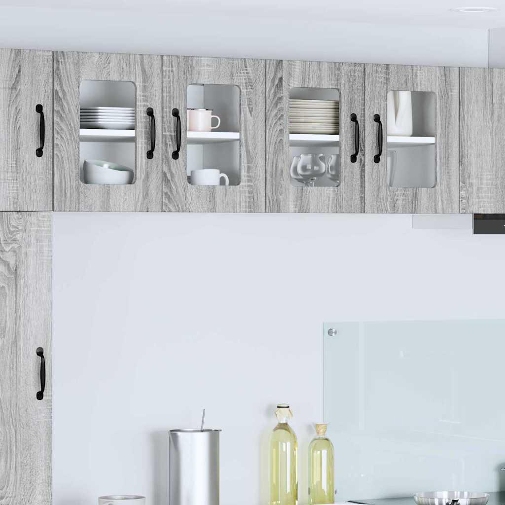 Kitchen Wall Cabinet 2 pcs Grey Sonoma 60 x 31 x 40 cm