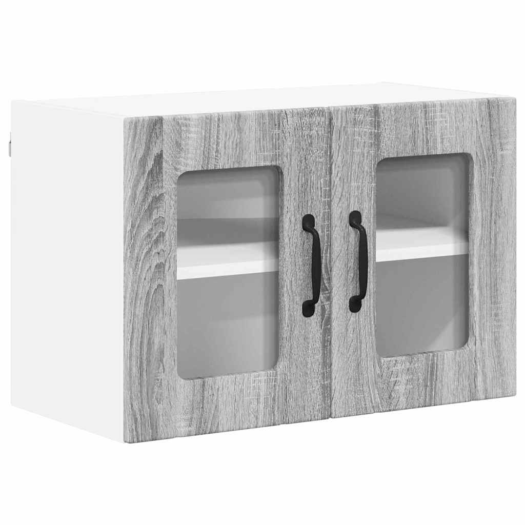 Kitchen Wall Cabinet 2 pcs Grey Sonoma 60 x 31 x 40 cm