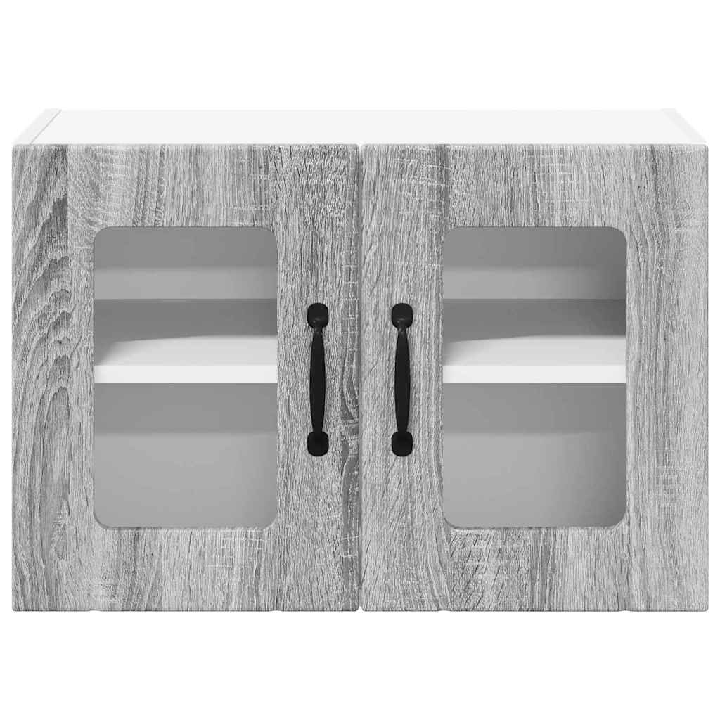 Kitchen Wall Cabinet 2 pcs Grey Sonoma 60 x 31 x 40 cm