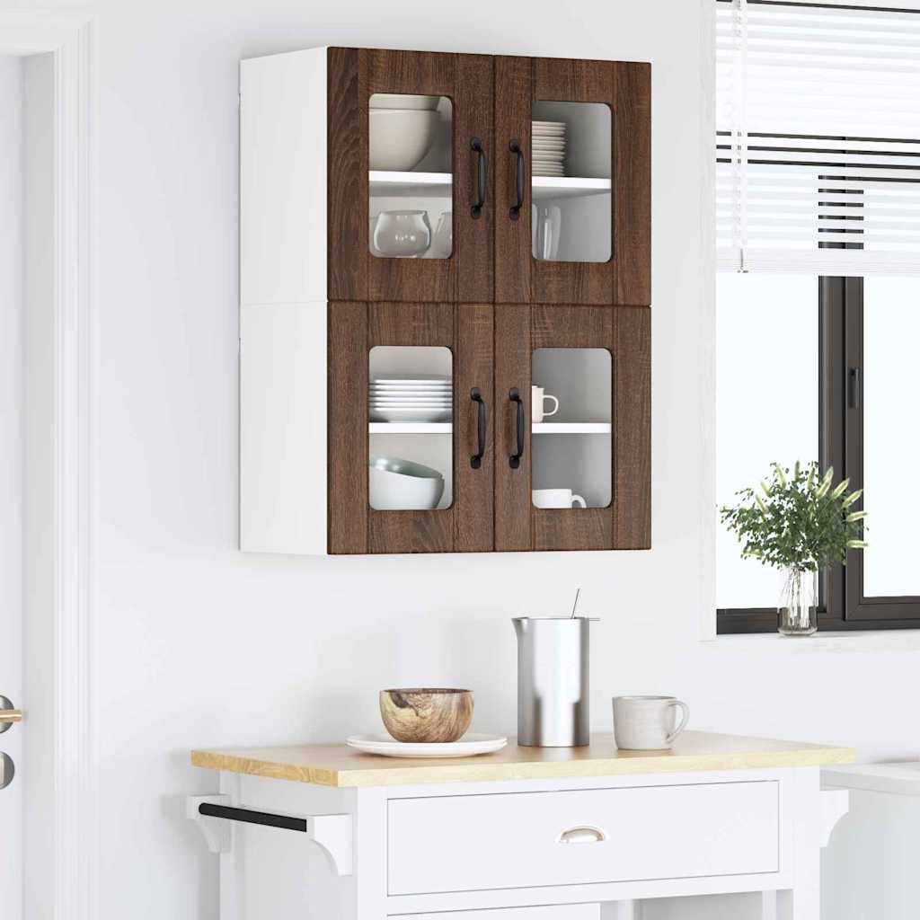 Kitchen Wall Cabinet Brown Oak 60 x 31 x 40 cm Engineered Wood