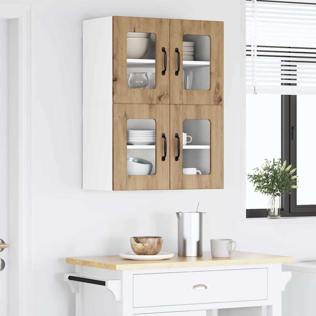 Kitchen Wall Cabinet 2 pcs Artisan Oak 60 x 31 x 40 cm