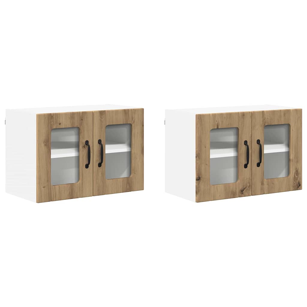 Kitchen Wall Cabinet 2 pcs Artisan Oak 60 x 31 x 40 cm