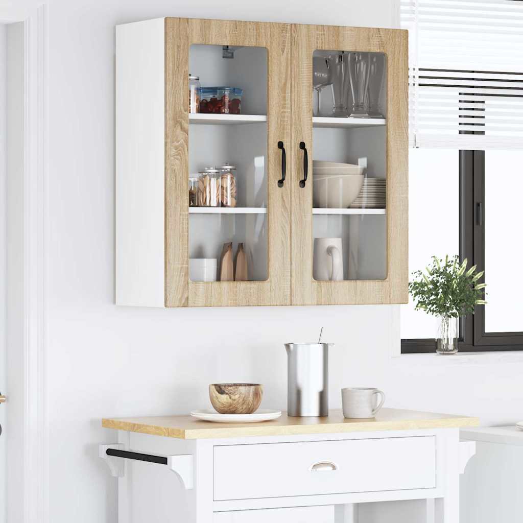 Kitchen Wall Cabinet Sonoma Oak 40 x 31 x 80 cm Engineered Wood