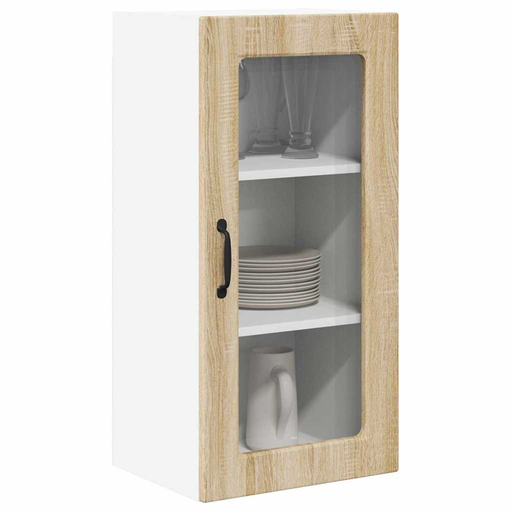 Kitchen Wall Cabinet Sonoma Oak 40 x 31 x 80 cm Engineered Wood