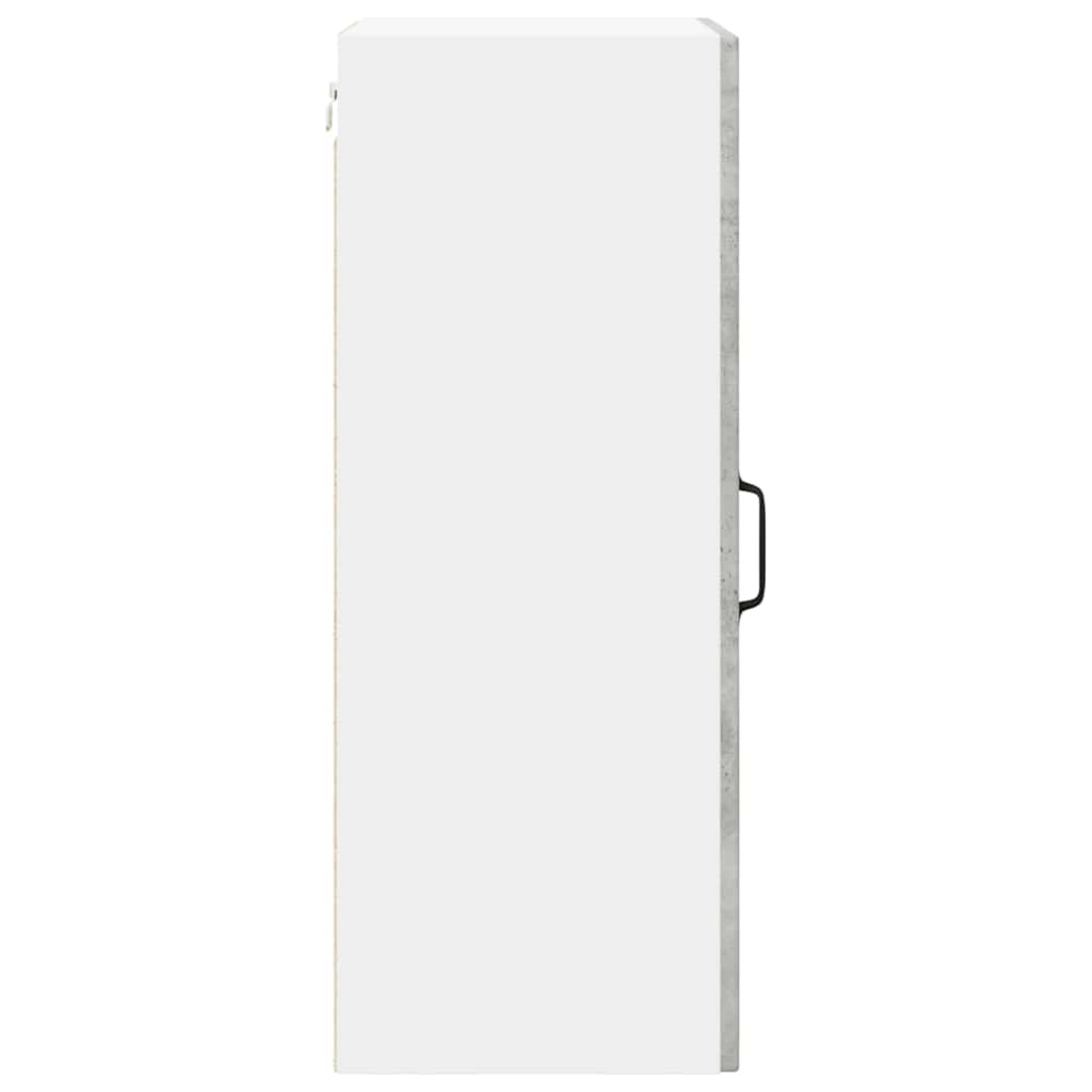 Kitchen Wall Cabinet with Shelf Concrete Grey 40 x 31 x 80 cm