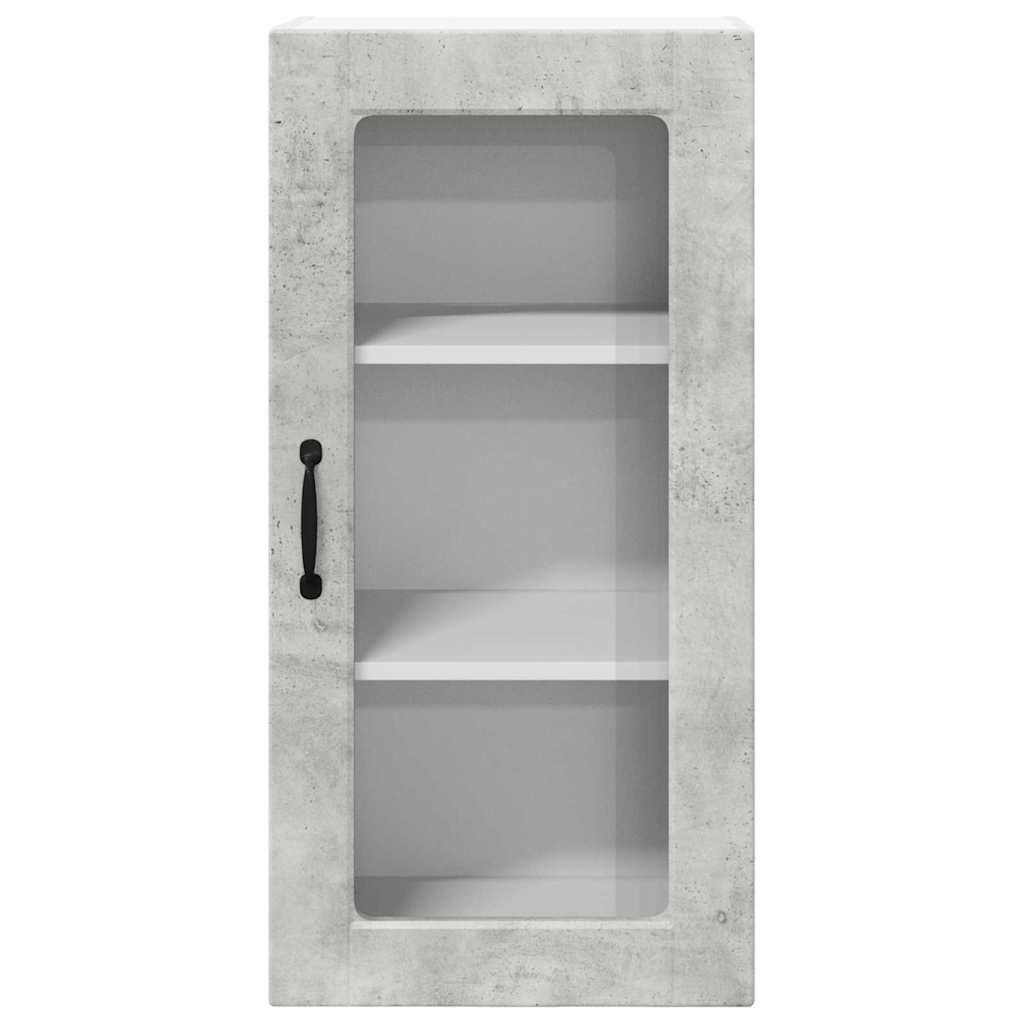 Kitchen Wall Cabinet 2 pcs Concrete Grey 40 x 31 x 80 cm