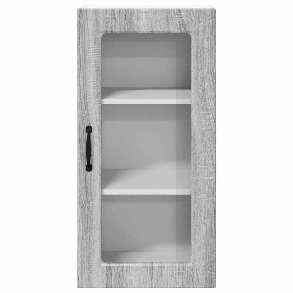 Kitchen Wall Cabinet 2 pcs Grey Sonoma 40 x 31 x 80 cm