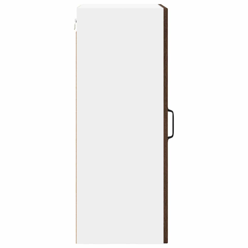 Kitchen Wall Cabinet with Shelf 2 pcs Brown Oak 40 x 31 x 80 cm