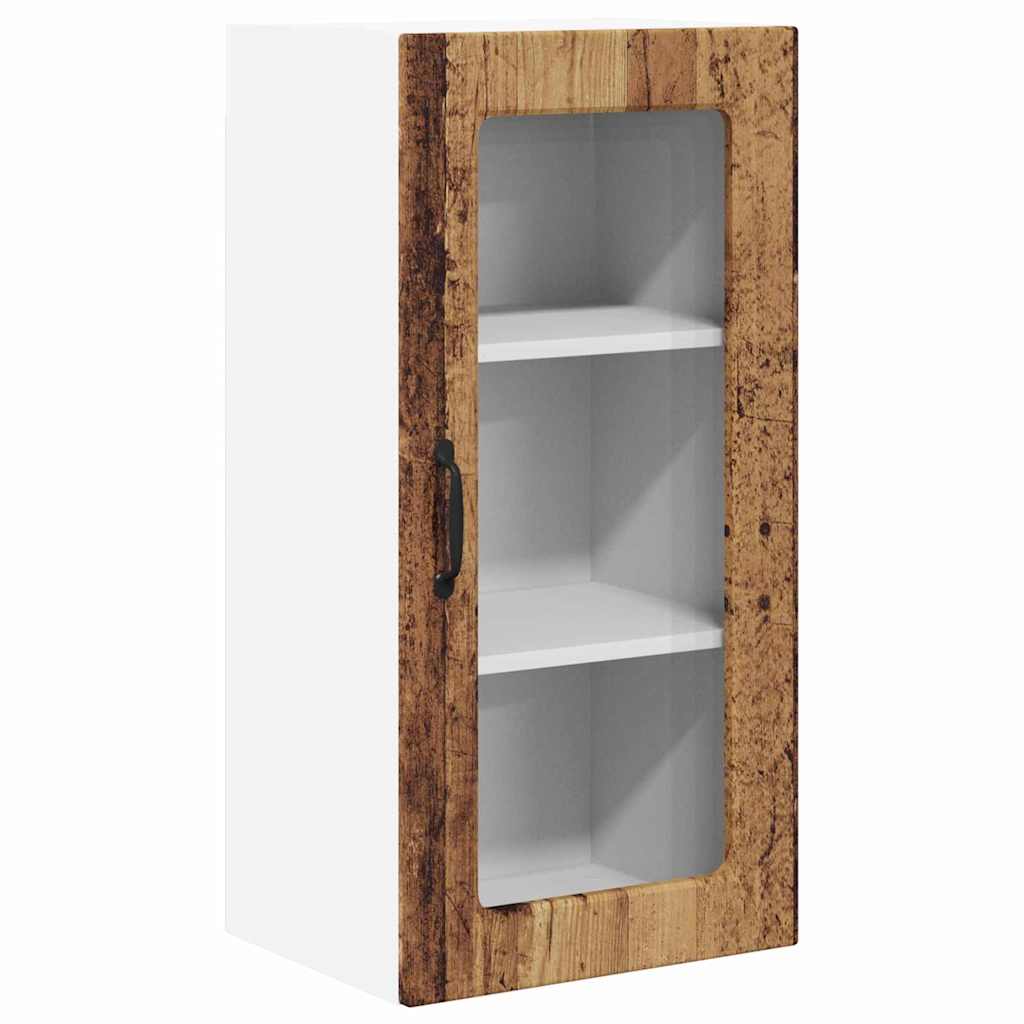 Kitchen Wall Cabinet with Shelf 2 pcs Old Wood 40 x 31 x 80 cm
