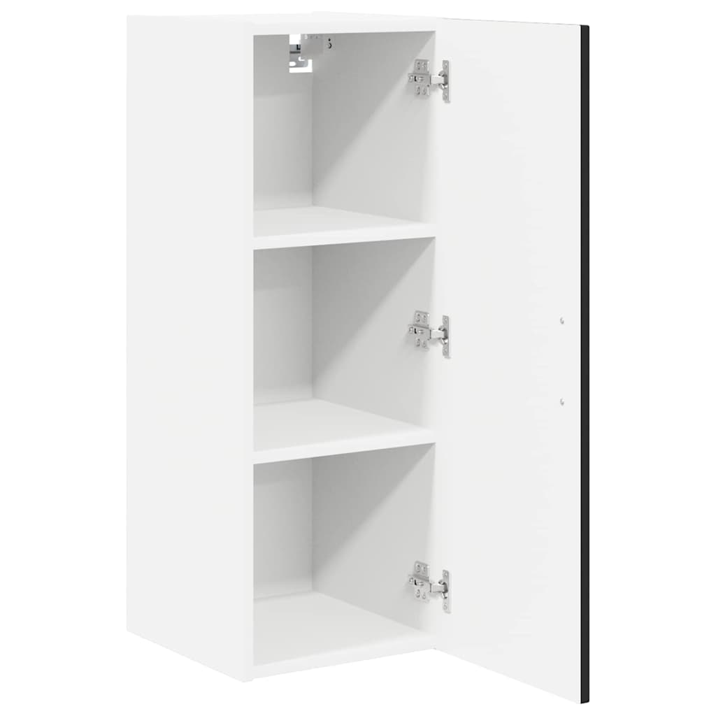Kitchen Wall Cabinet with Shelf 2 pcs Black 30 x 31 x 80 cm