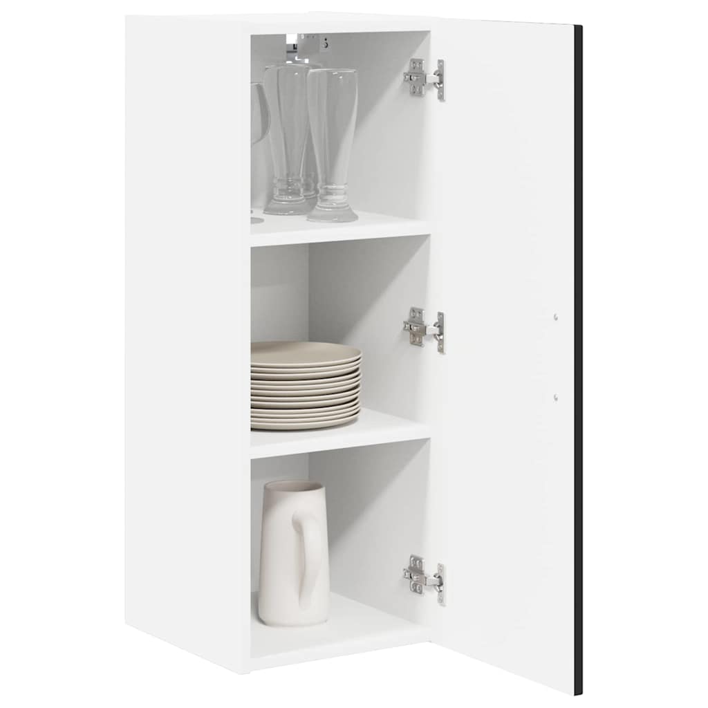 Kitchen Wall Cabinet with Shelf 2 pcs Black 30 x 31 x 80 cm