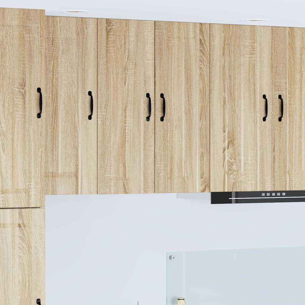 Kitchen Wall Cabinet 2 pcs Sonoma Oak 30 x 31 x 80 cm