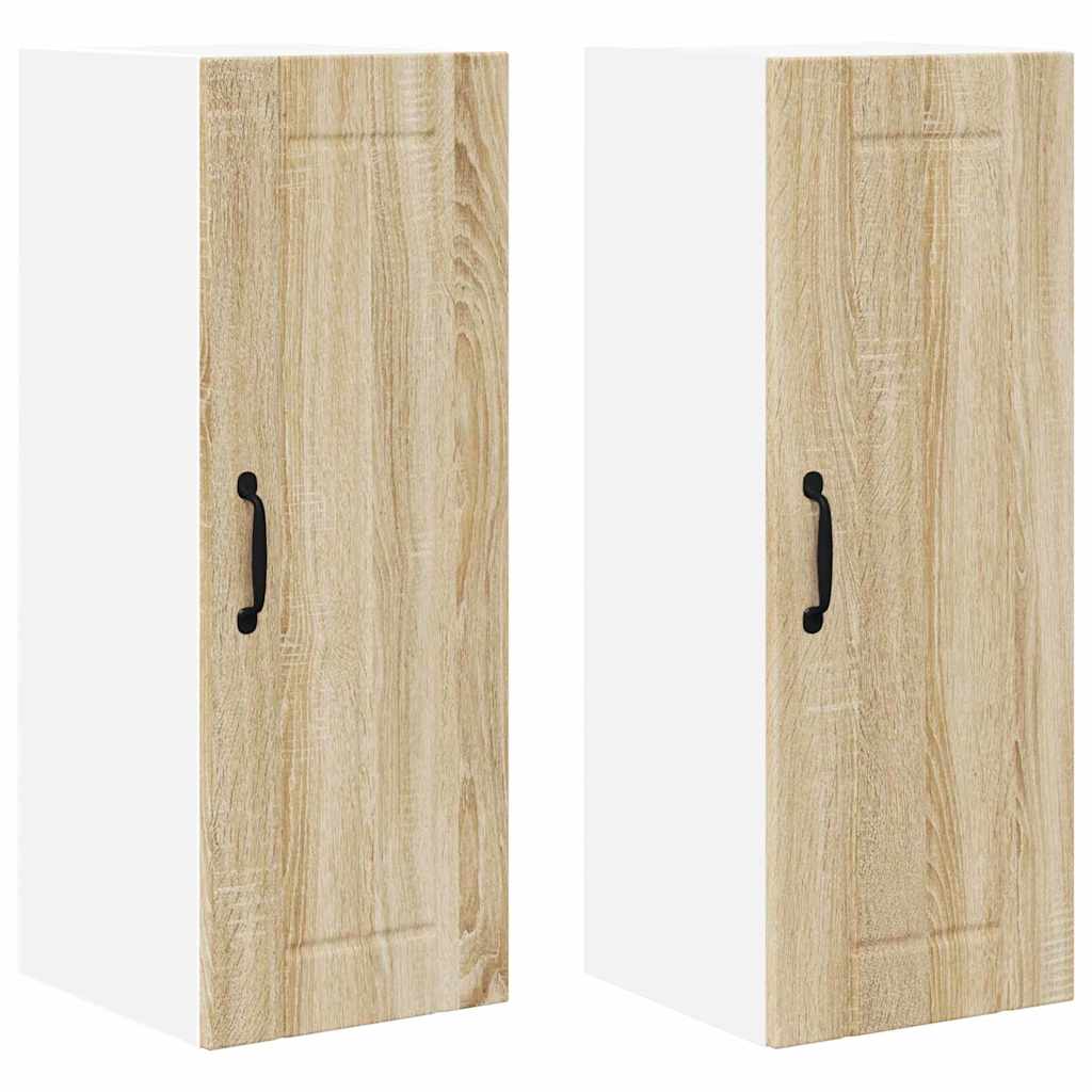 Kitchen Wall Cabinet 2 pcs Sonoma Oak 30 x 31 x 80 cm